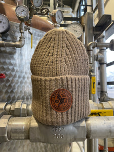 Cable Knit Beanie Brown